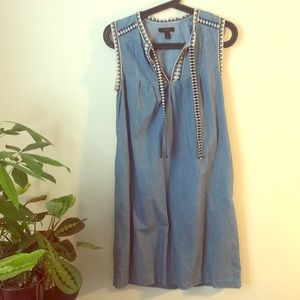 J Crew Chambray Tank Dress